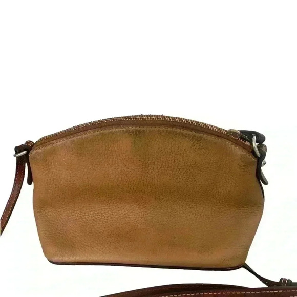Dooney & Bourke Brown Pebbled Leather Suki Crossbody Purse - Picture 2 of 13